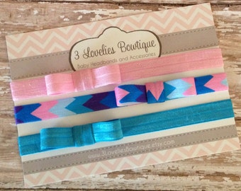 3 Baby Bow Headbands, Baby Headband, Newborn Headband, Headband, Baby Headbands, Baby Girl Headband, Infant Headband
