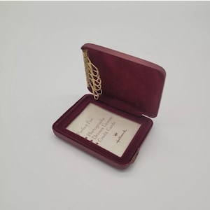 Estuche rígido para llaves vintage de cuero rojo de los años 60 y 70 (¿?) HALLMARK