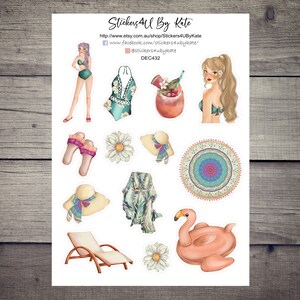 Pool Party clipart | Pool Party Decorative Planner Sticker | Erin Condren, Kikki-K, Happy Planner and More