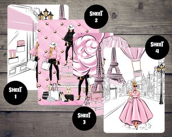 A Walk to Love Paris Planner Dashboard | A5, B6 and Personal Planner Dashboard for ring Planners, Journals, Scrapbooking, TNs / Foxy Fix