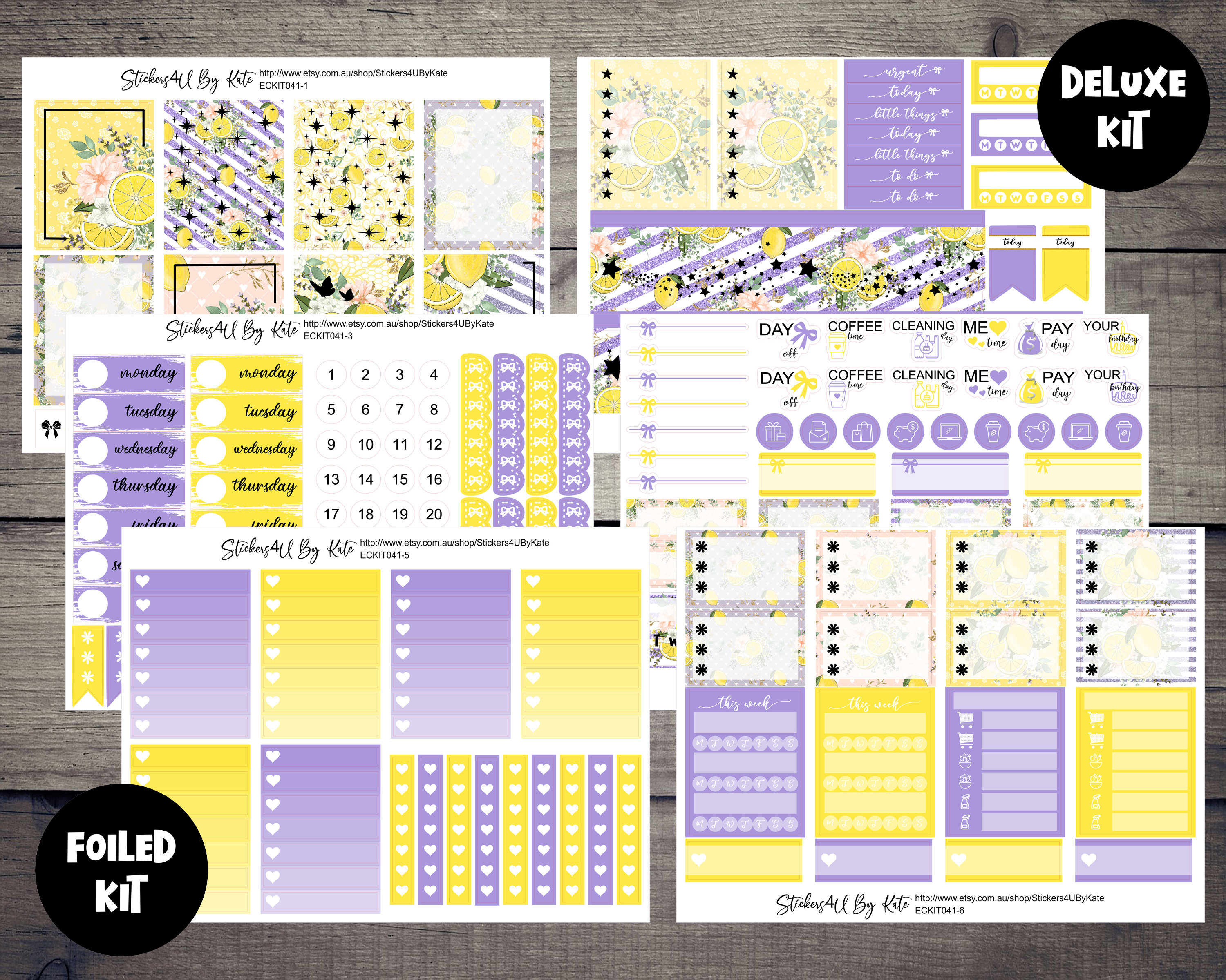 Labels, Stickers & Tags weekly kit for ECLP happy planner planner