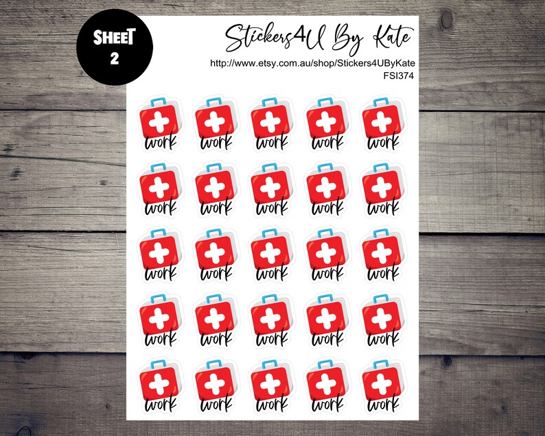 Mini Icon Nurse and Doctor Medical Work Planner Stickers - Etsy