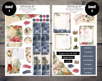 Christmas Story | Journaling Kit | Planner Sticker Kit | Bullet Journal Stickers | Journal Stickers | Planner Stickers