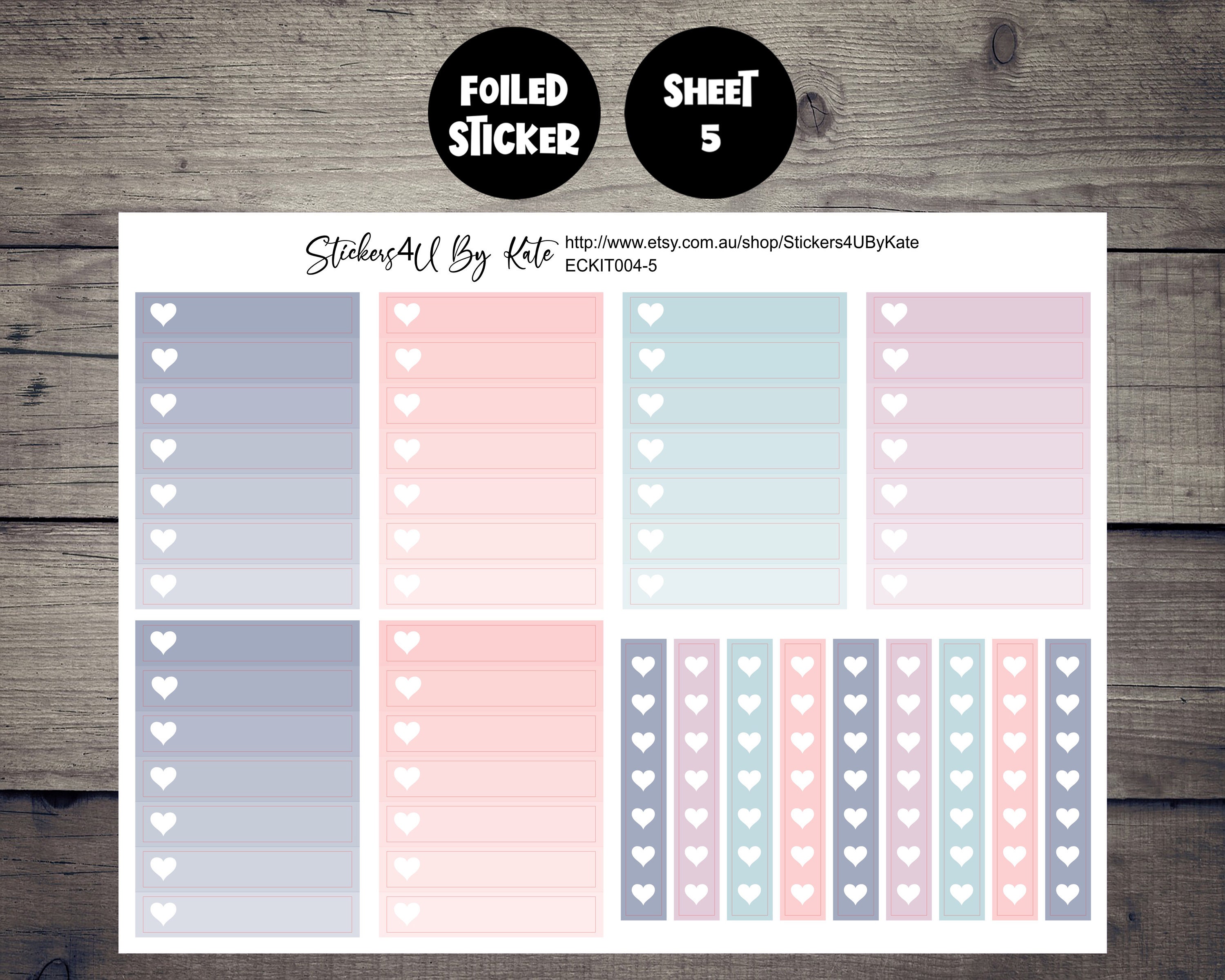 Stay Cozy | Foiled Weekly Vertical Planner Stickers Kit | Individual ...