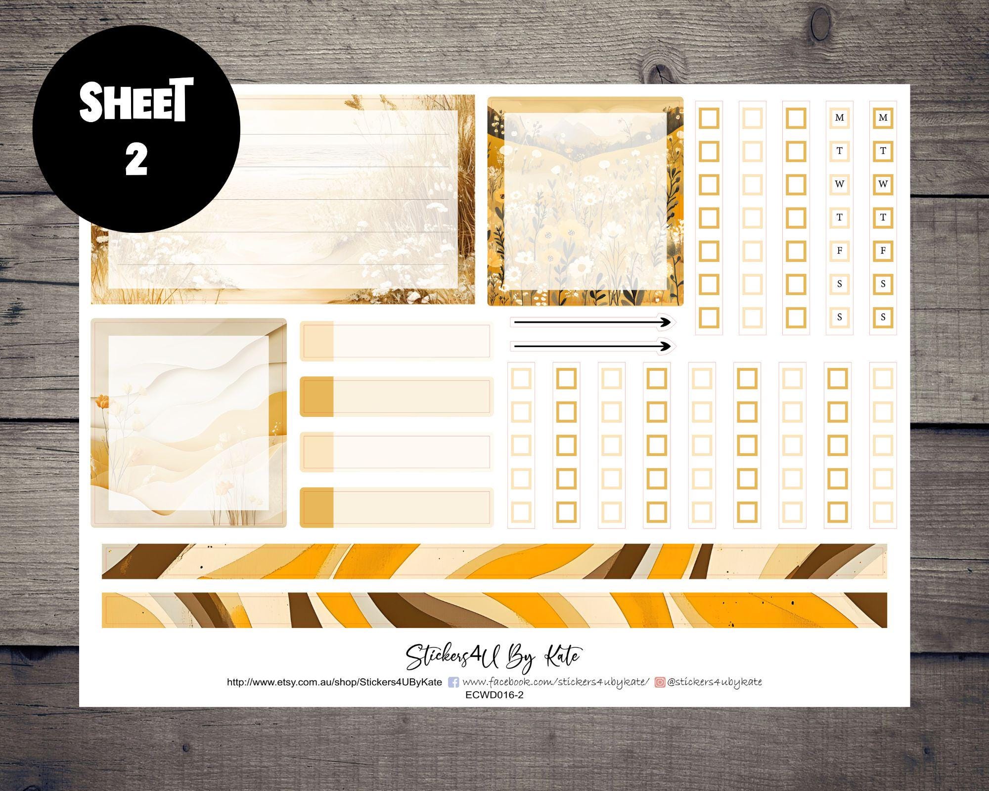 Boho Spring | Erin Condren 7x9 Dashboard Planner Weekly Kit ...