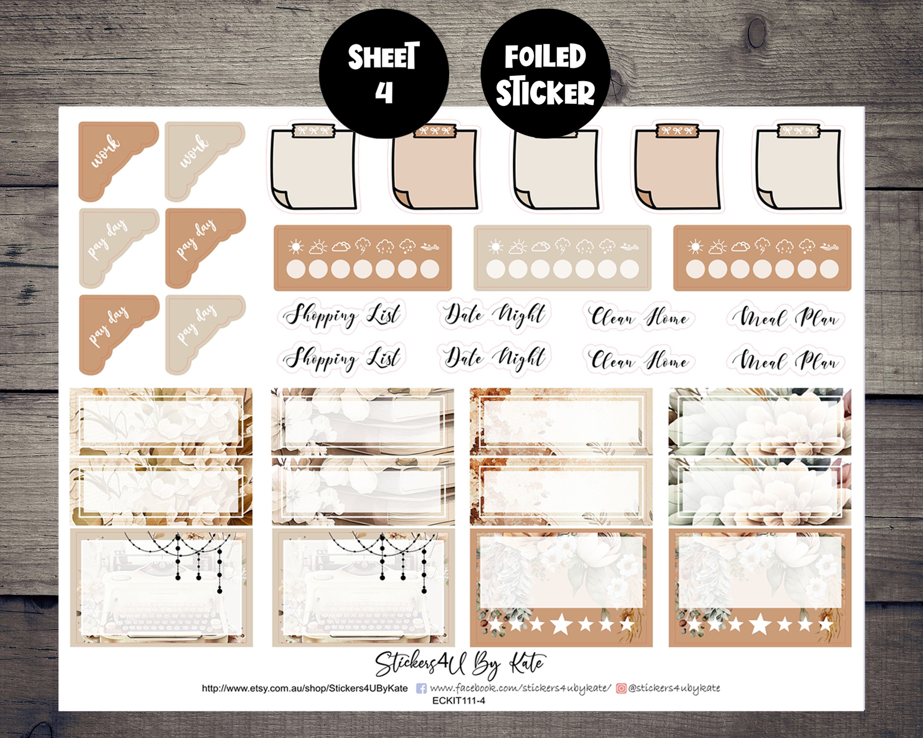 Reading Nerd Foiled Weekly Vertical Planner Stickers Kit - Etsy Australia