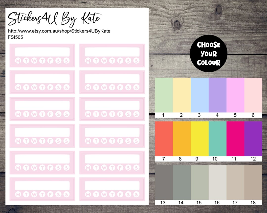 Habit Tracker Stickers | Habit Tracker Functional Basics | Planner ...