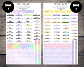 Hobonichi Weeks monthly Headers | Functional | Planner Stickers | Hobonichi, Bullet Journal and More