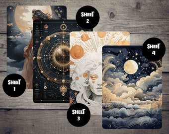 Celestial Princess Vol 1 Planner Dashboard | A5, B6 and Personal Planner Dashboard for ring Planners, Journals, Scrapbooking, TNs / Foxy Fix