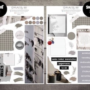 Machen Sie heute schön | Journaling Kit | Planner Sticker Kit | Bullet Journal Aufkleber | Journal Aufkleber | Planner Sticker