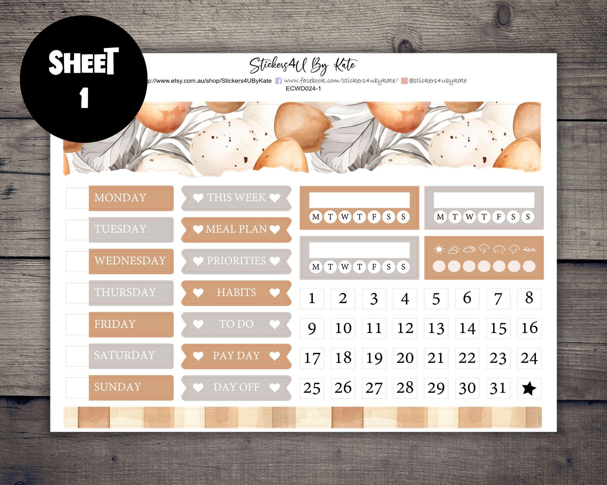 Easter Bliss | Erin Condren 7x9 Dashboard Planner Weekly Kit ...