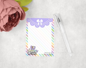 Planner Girl A6 notepad | Plain A6 Tear Off Pad | Format A6 | Stationery