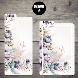 Watercolour Boho Floral | Hobonichi Pencil Board for Hobo Weeks | Hobo Original | Hobo Cousin | Bookmark | Pencil Board