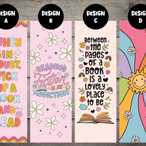Book Club Bookmark Set of 4 | Quality Bookmark & Laminated | Reader Gifts | Book Club | Book Accessory | Gifts