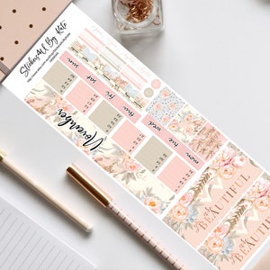 Süß wie ein Pfirsich | Hobonichi Weeks Monthly Sticker Kit | Hobonichi Wochenplaner