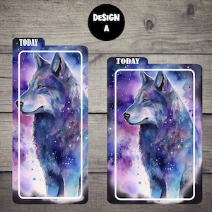 Celestial Wolf | Hobonichi Pencil Board for Hobo Weeks | Hobo Original | Hobo Cousin | Bookmark | Pencil Board
