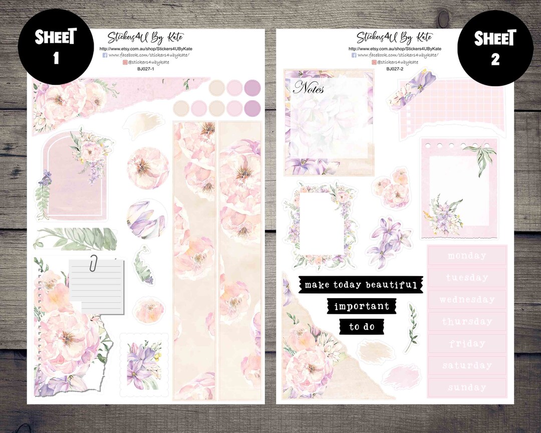 Aura | Journaling Kit | Planner Sticker Kit | Bullet Journal Stickers ...