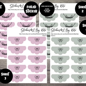 Foiled Half Scalloped Header Planner Stickers | Half Scalloped Header | Erin Condren, Kikki-K, Happy Planner and More