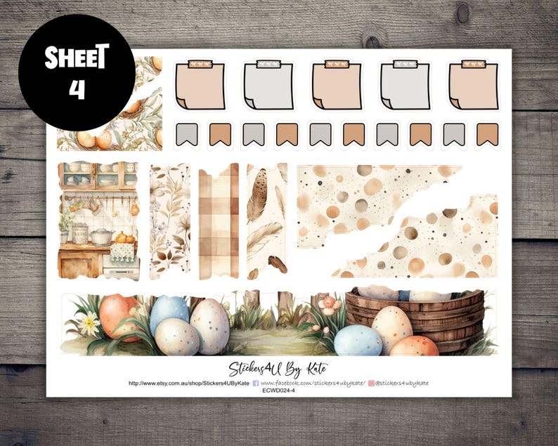 Easter Bliss | Erin Condren 7x9 Dashboard Planner Weekly Kit ...