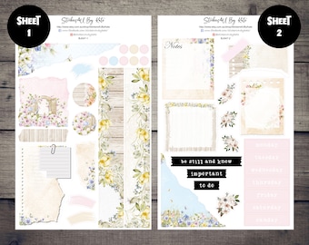 Spring is in the Air | Journaling Kit | Planner Sticker Kit | Bullet Journal Stickers | Journal Stickers | Planner Stickers