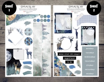 Song to the Moon | Journaling Kit | Planner Sticker Kit | Bullet Journal Stickers | Journal Stickers | Planner Stickers