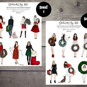 Decoratieve kerststickers meisjes | Erin Condren, Kikki-K, Happy Planner en meer
