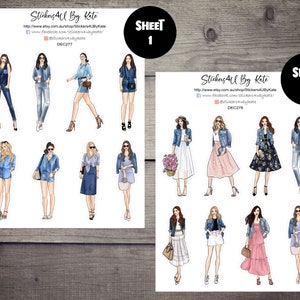 Decoratieve stickers voor denimmeisjes | Erin Condren, Kikki-K, Happy Planner en meer