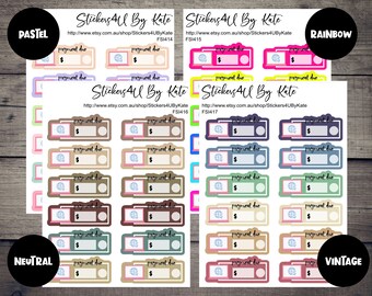 Internet Payment Due | Pay Reminder Planner Stickers | Erin Condren, Kikki-K, Happy Planner and More