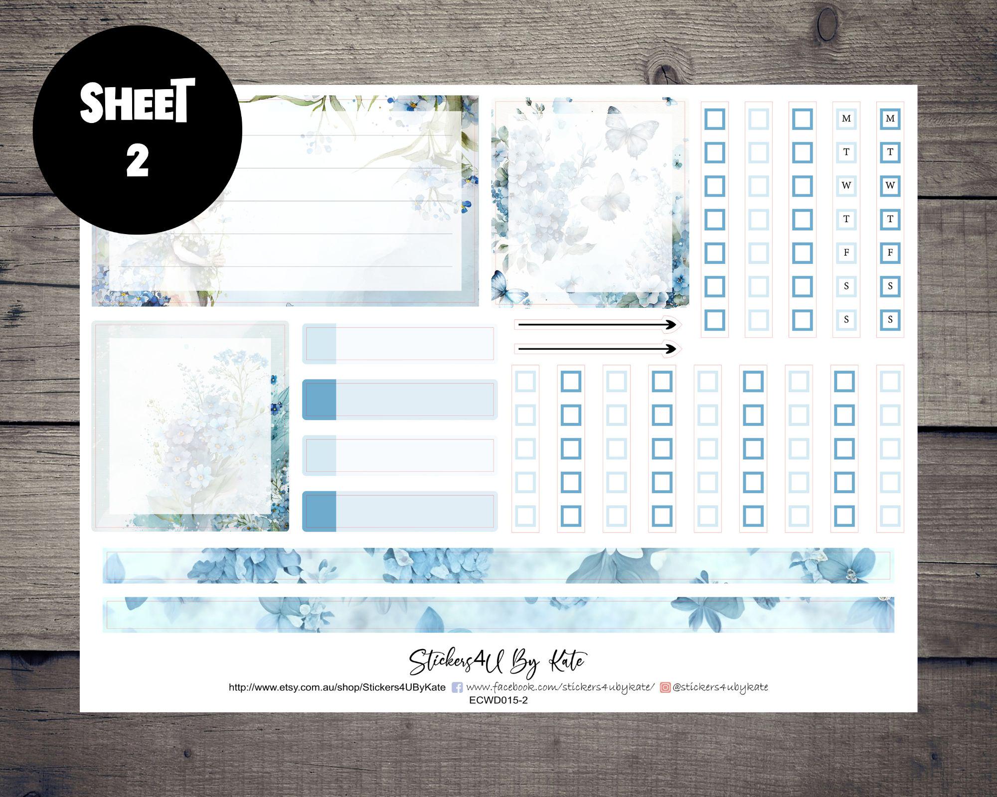 Floral Mist | Erin Condren 7x9 Dashboard Planner Weekly Kit ...