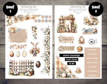 Easter Bliss | Journaling Kit | Planner Sticker Kit | Bullet Journal Stickers | Journal Stickers | Planner Stickers