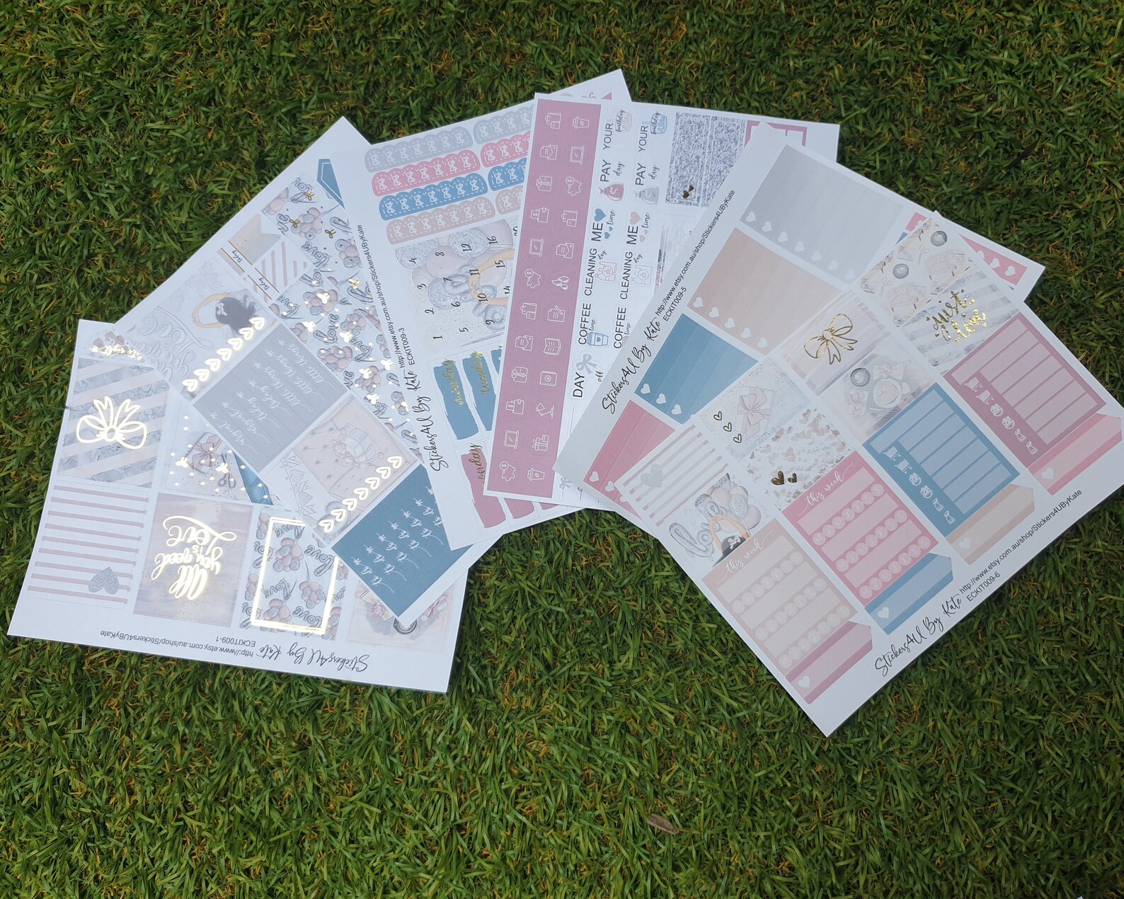 All You Need is Love | Foiled Weekly Planner Stickers Kit | Individual ...