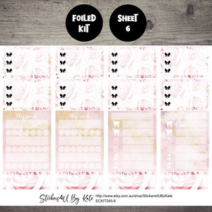 Girl Boss | Foiled Weekly Vertical Planner Stickers Kit | Individual ...