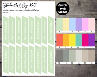 Header Stickers | Work from Home Header Stickers | Planner Stickers - Erin Condren, Kikki-K, Happy Planner and More