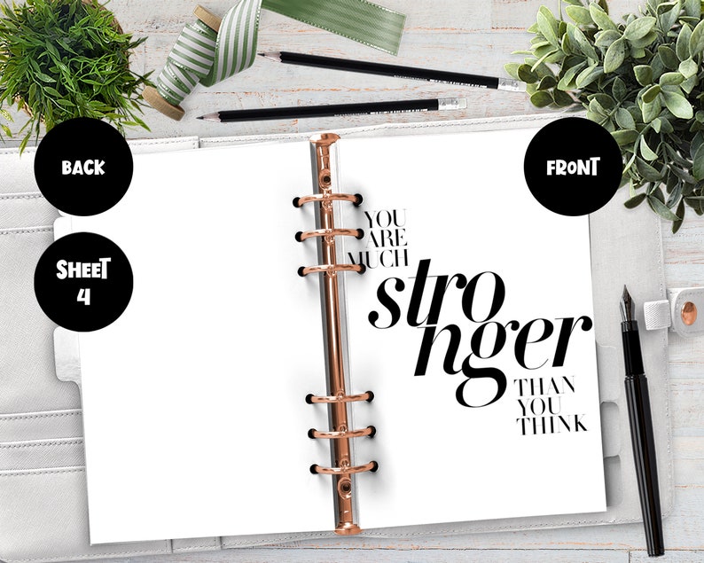 Minimalist Vol 5 Dashboard Happy Planner A5 B6personal Etsy