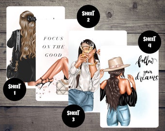 Follow Your Dreams Planner Dashboard | H Planner,A5, B6,Personal Planner Dashboard for ring Planners, Journals, Scrapbooking, TNs / Foxy Fix