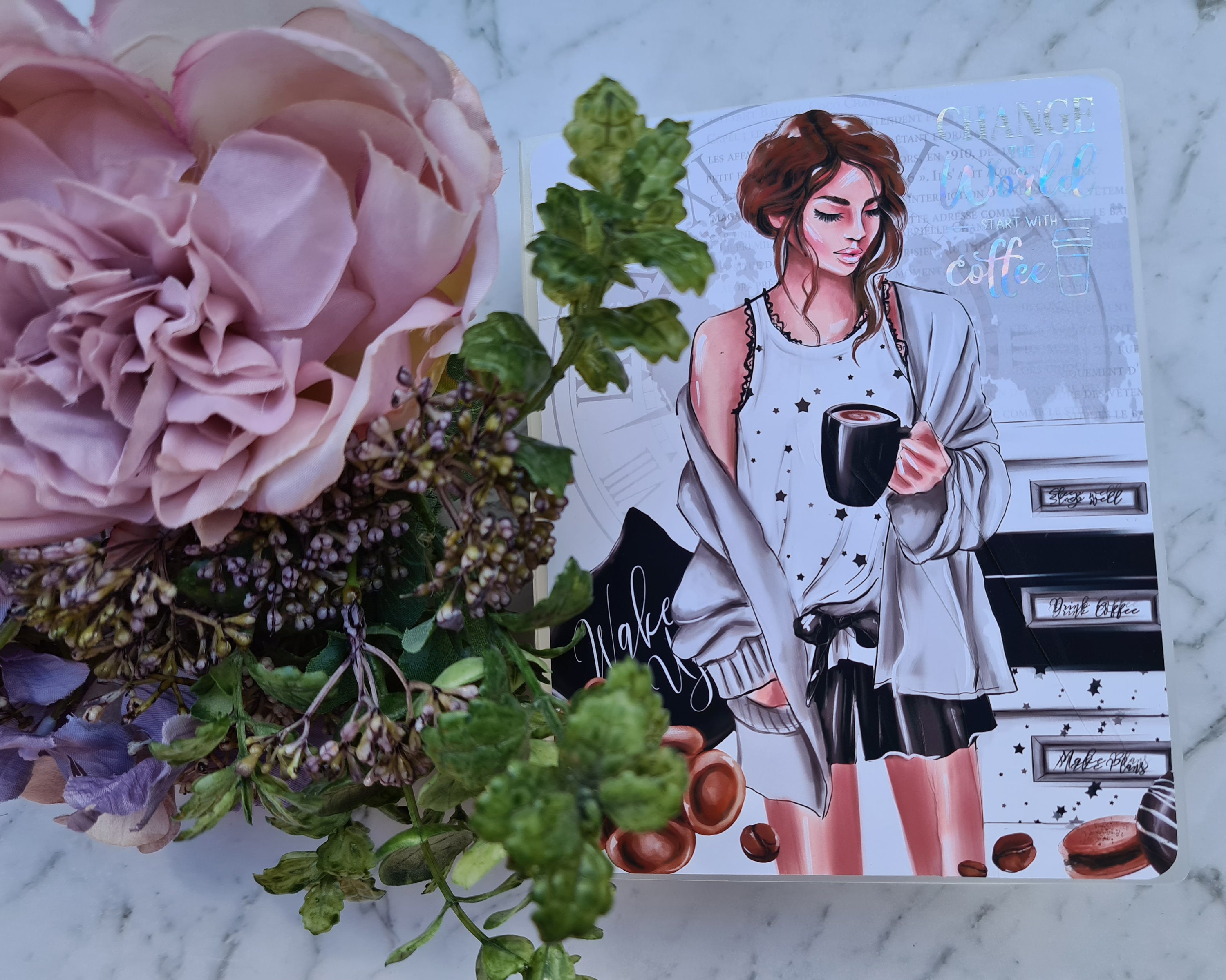 Coffee Fashion Girl Sticker Album | Large | Small Sticker Storage ...