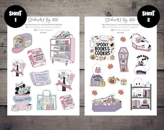 Spooky Reading Decorative Stickers | Erin Condren, Kikki-K, Happy Planner and More