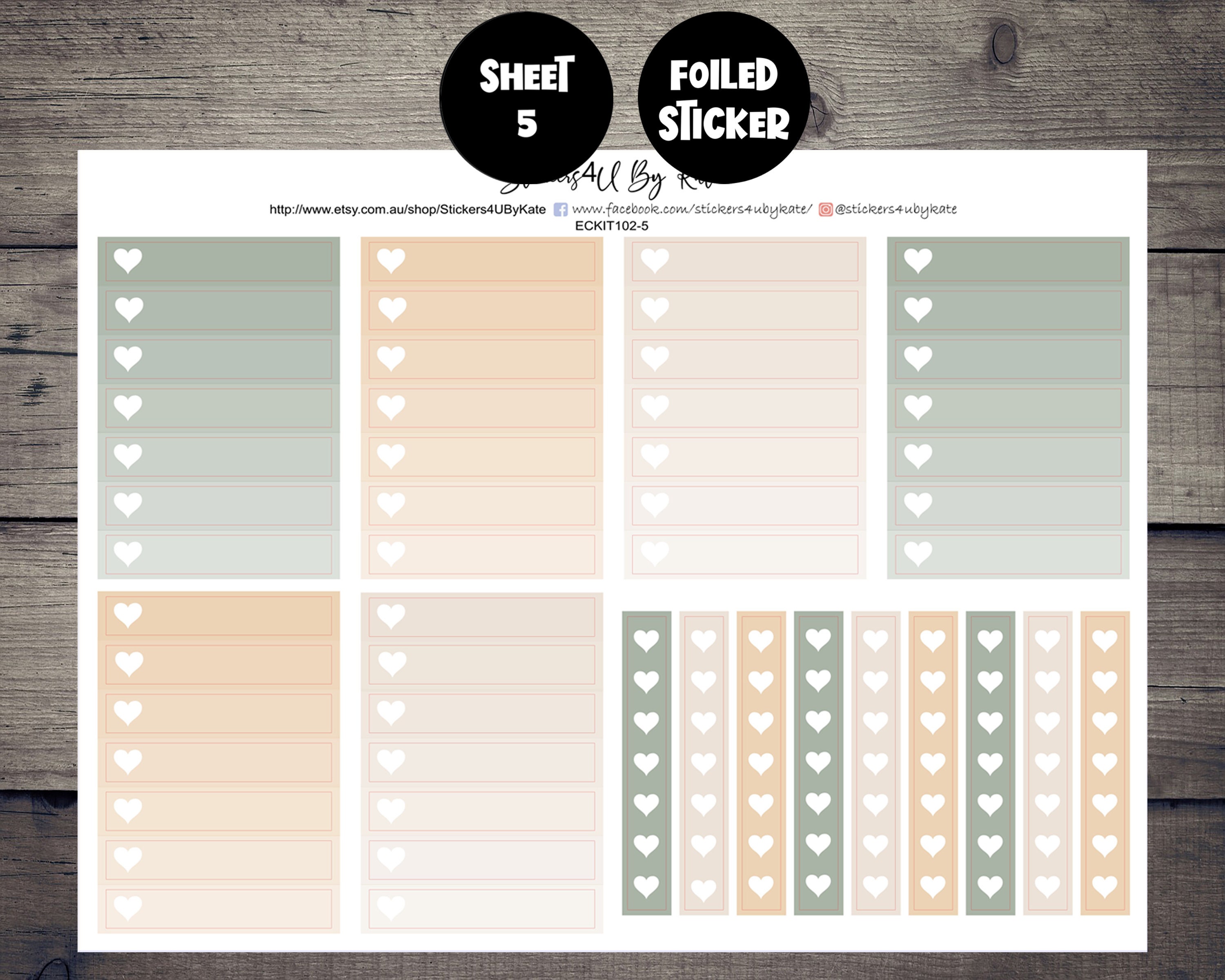 Imagination Bloom | Foiled Weekly Vertical Planner Stickers Kit ...