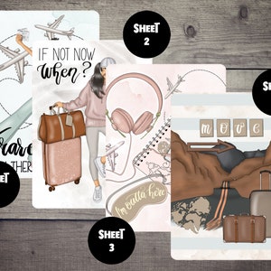 Tableau de bord de l&#39;agenda Fly Away | Tableau de bord HP, B6, A5 et agenda personnel pour agendas, carnets, scrapbooking, TN / Foxy Fix