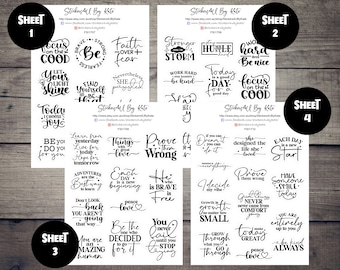 Motivational Quote | Good Vibes Quote Decorative Sticker | Planner Sticker | Erin Condren, Kikki-K, Happy Planner and More