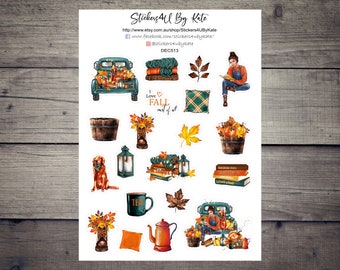 Autumn Pumpkin clipart | Autumn Pumpkin Decorative Planner Sticker | Erin Condren, Kikki-K, Happy Planner and More