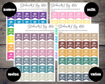 Internet Payment Due | Flag Pay Reminder Planner Stickers | Erin Condren, Kikki-K, Happy Planner and More