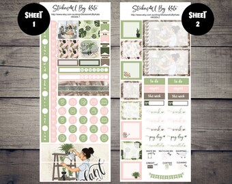 Plant Lady | Hobonichi Weeks Sticker Kit | Individual sheets or full kit | Hobonichi Weeks Planner
