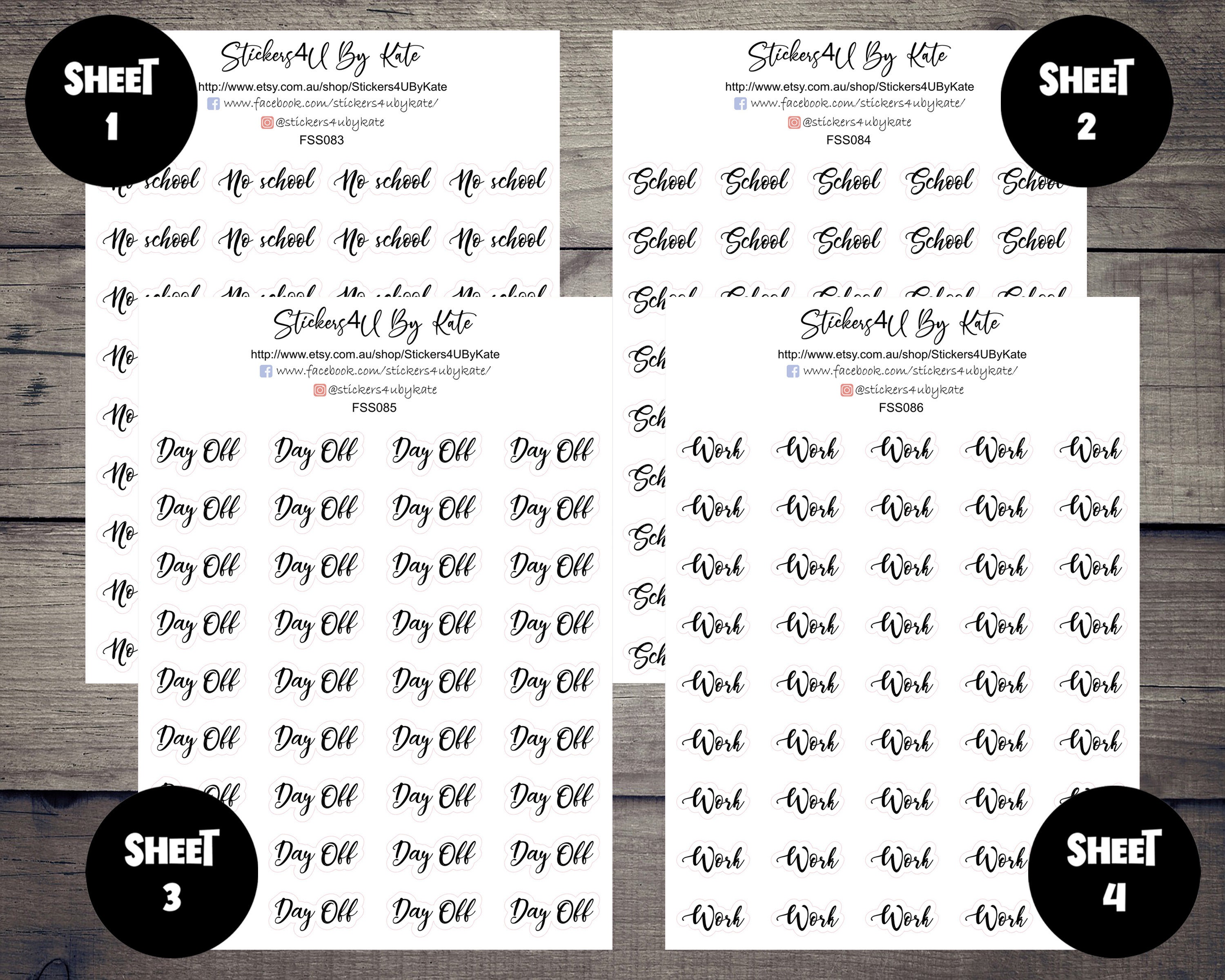 Scrapbooking Paper, Party & Kids Day off stickers No School Teacher ...