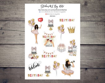 Best Day Ever clipart | Happy Birthday Decorative Planner Sticker | Erin Condren, Kikki-K, Happy Planner and More