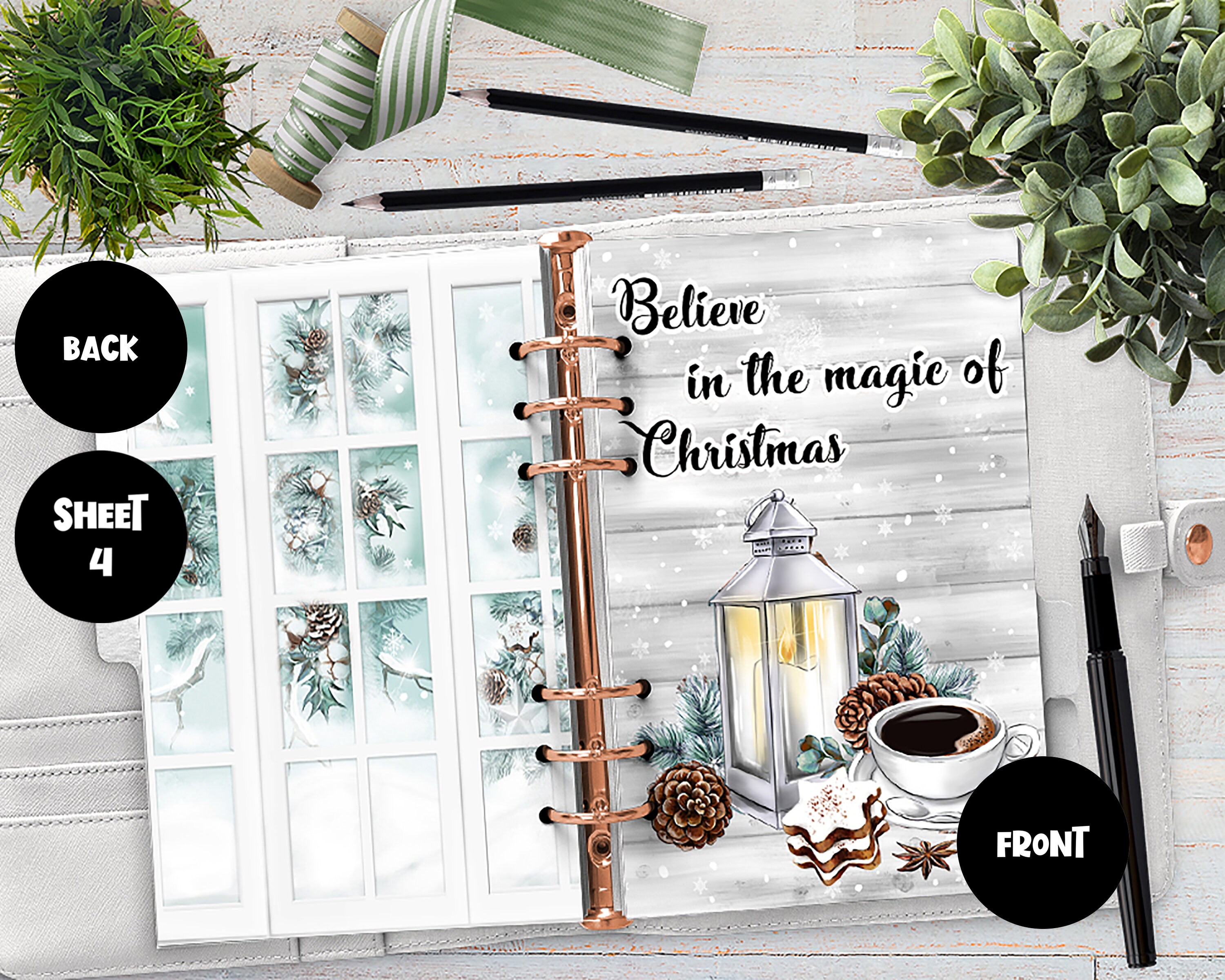 Cozy Winter Planner Dashboard | HP, A5, B6,personal Planner Dashboard ...