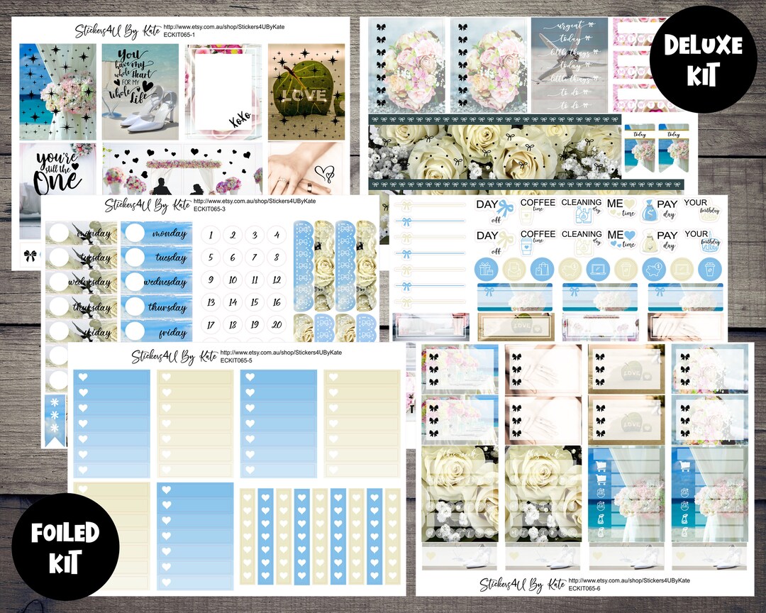 You Are Still the One | Foiled Weekly Vertical Planner Stickers Kit ...