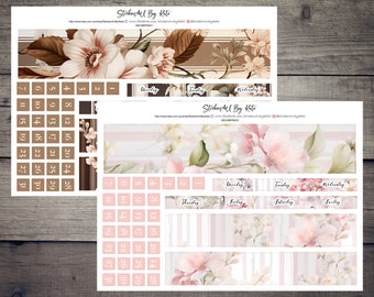 12 Months Floral Bundle Monthly Kit Bundle for Hobonichi Cousin (A5) | Hobonichi Cousin Planner | Hobonichi