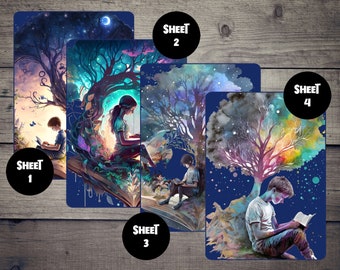 Magic Book Tree Planner Dashboard | A5, B6 and Personal Planner Dashboard for ring Planners, Journals, Scrapbooking, TNs / Foxy Fix