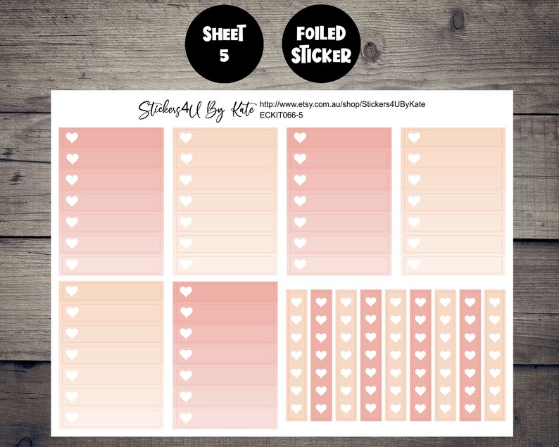 Spring is Here | Foiled Weekly Vertical Planner Stickers Kit ...